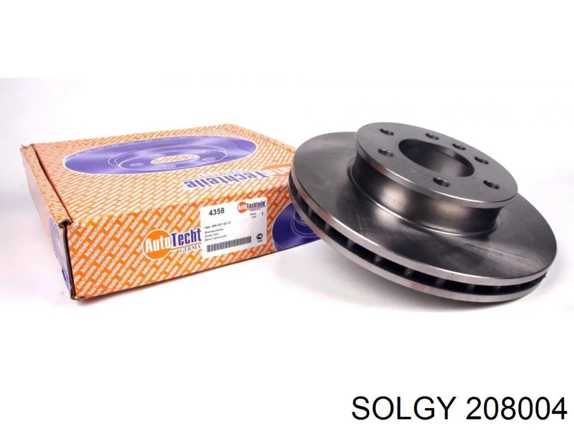 Гальмівні диски передні 208004 Solgy