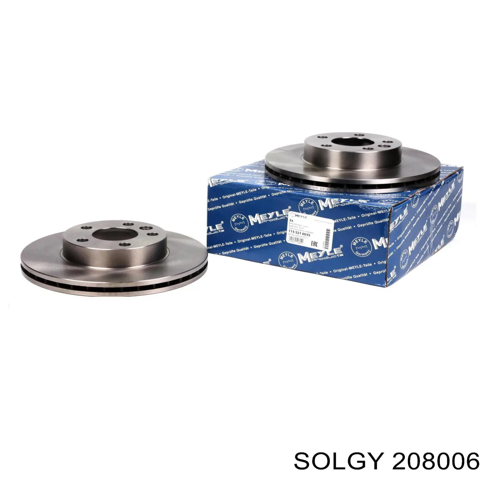 208006 Solgy Гальмо дискове переднє