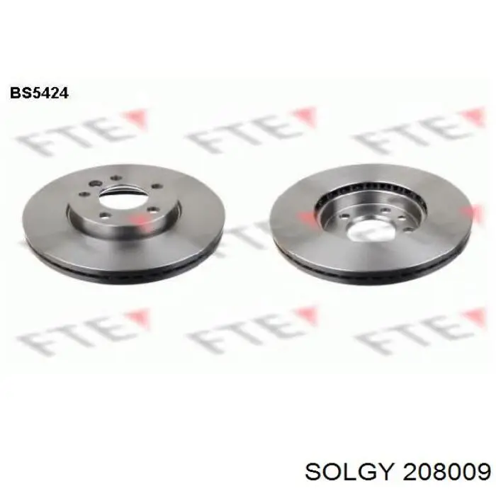 208009 Solgy Гальмо дискове переднє