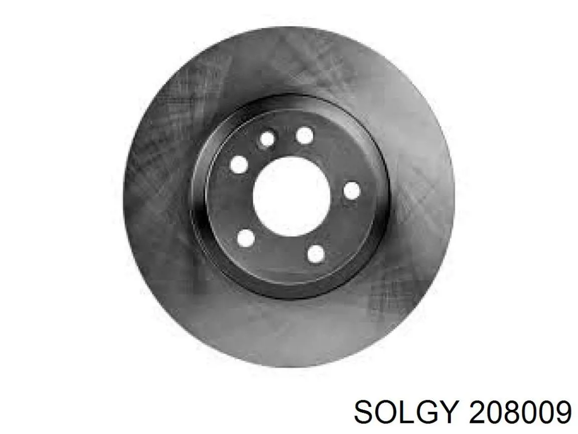 Диск гальмівний передній 208009 Solgy