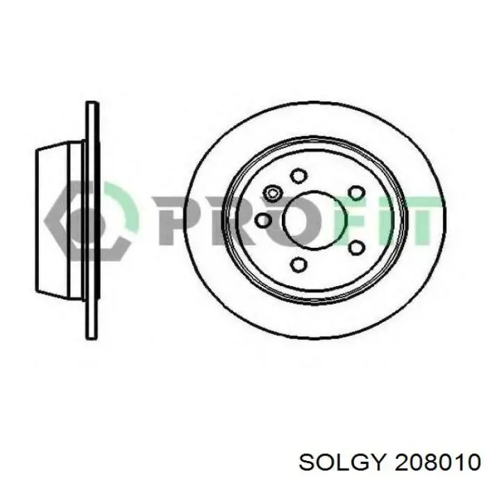 208010 Solgy Дискові гальма