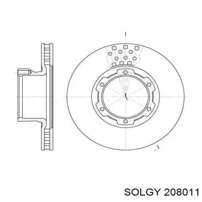 Купити 208011 Solgy Ротор гальмівний