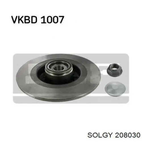 Купити 208030 Solgy Диск заднього гальма