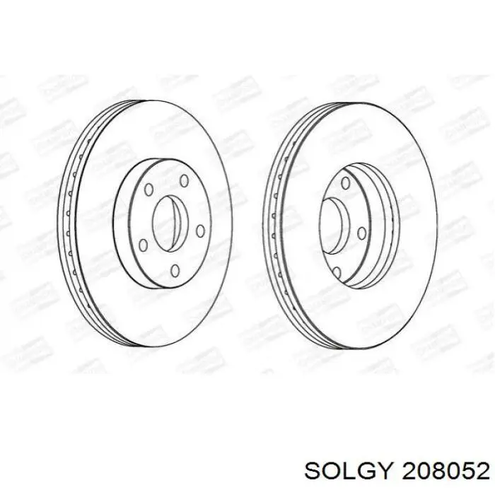 208052 Solgy Гальмо дискове переднє