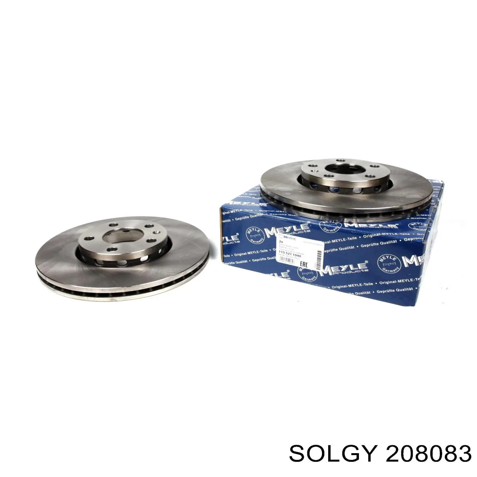 Диск переднього гальма Solgy 208083 ціна, від 30.95 USD