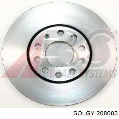 208083 Solgy диск гальмівний передній