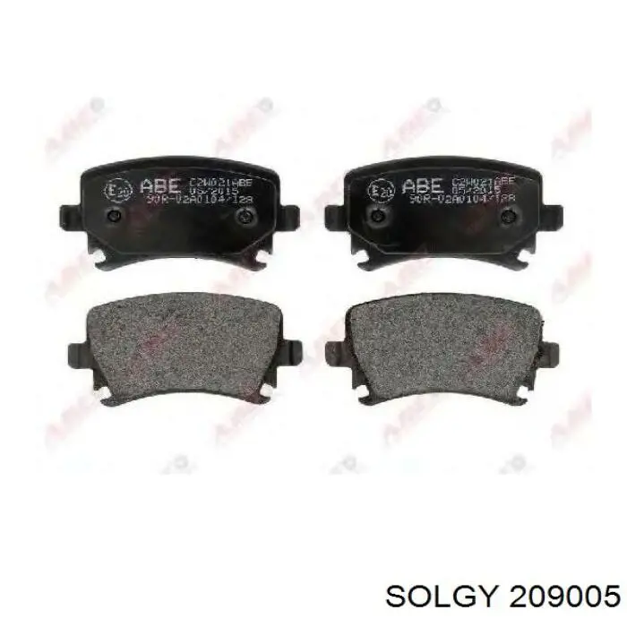Задні гальмівні колодки Solgy 209005 ціна, від 16.58 USD