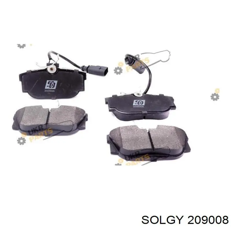 Задні гальмівні колодки Solgy 209008 ціна, від 13.62 USD