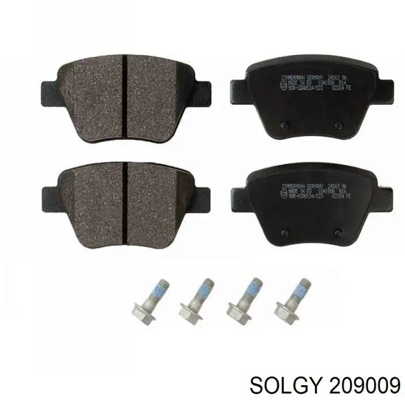 Задні гальмівні колодки Solgy 209009 ціна, від 11.26 USD