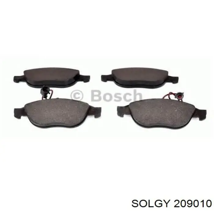 209010 Solgy Передні гальмівні колодки