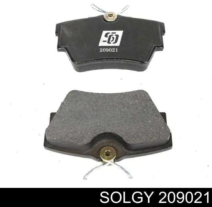 209021 Solgy Колодки гальмівні задні, дискові