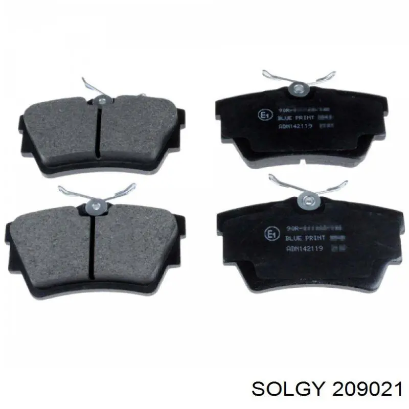 Задні гальмівні колодки Solgy 209021 ціна, від 13.23 USD