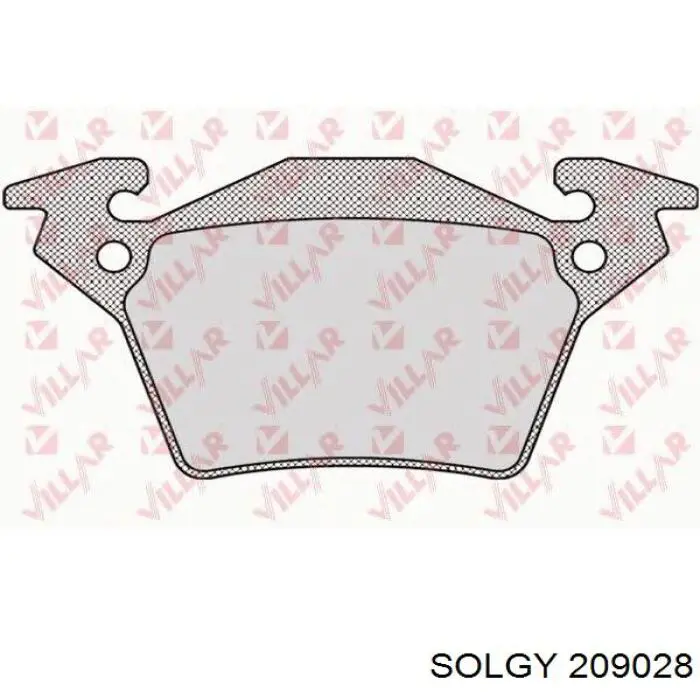 Купити 209028 Solgy Задні колодки