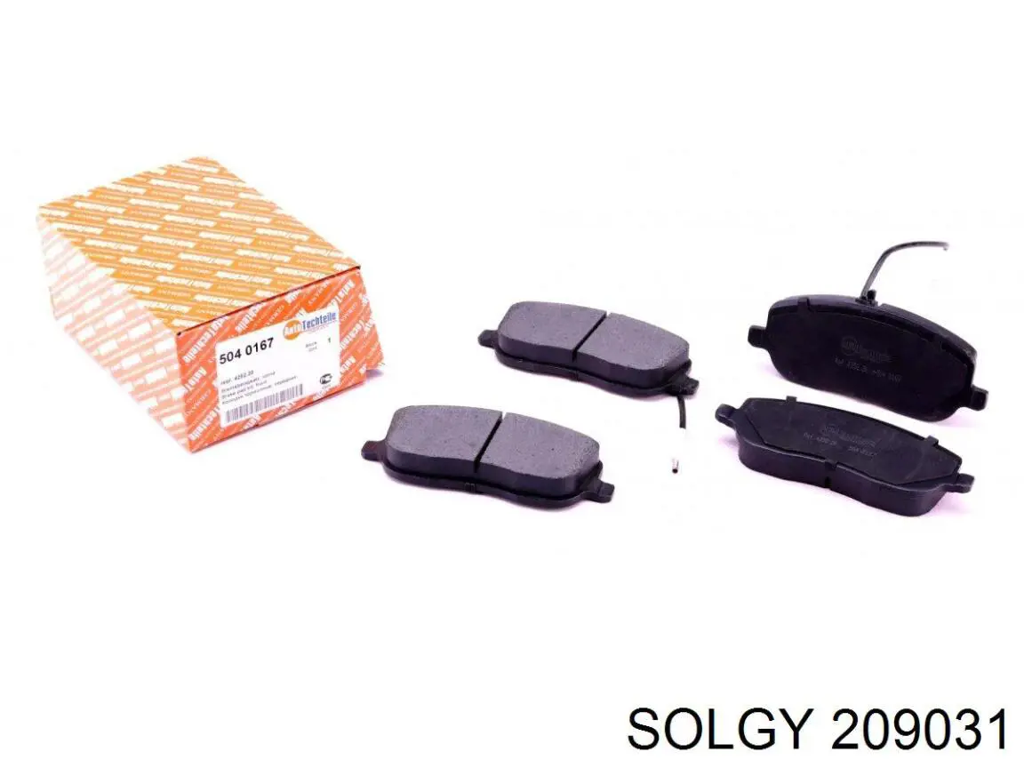 Гальмівні колодки Solgy 209031 ціна, від 19.93 USD