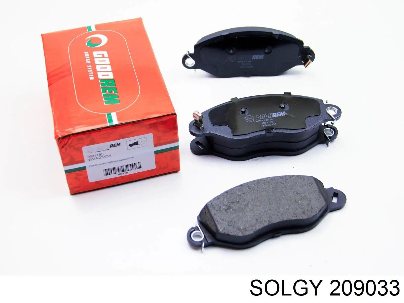 Гальмівні колодки Solgy 209033 ціна, від 18.57 USD