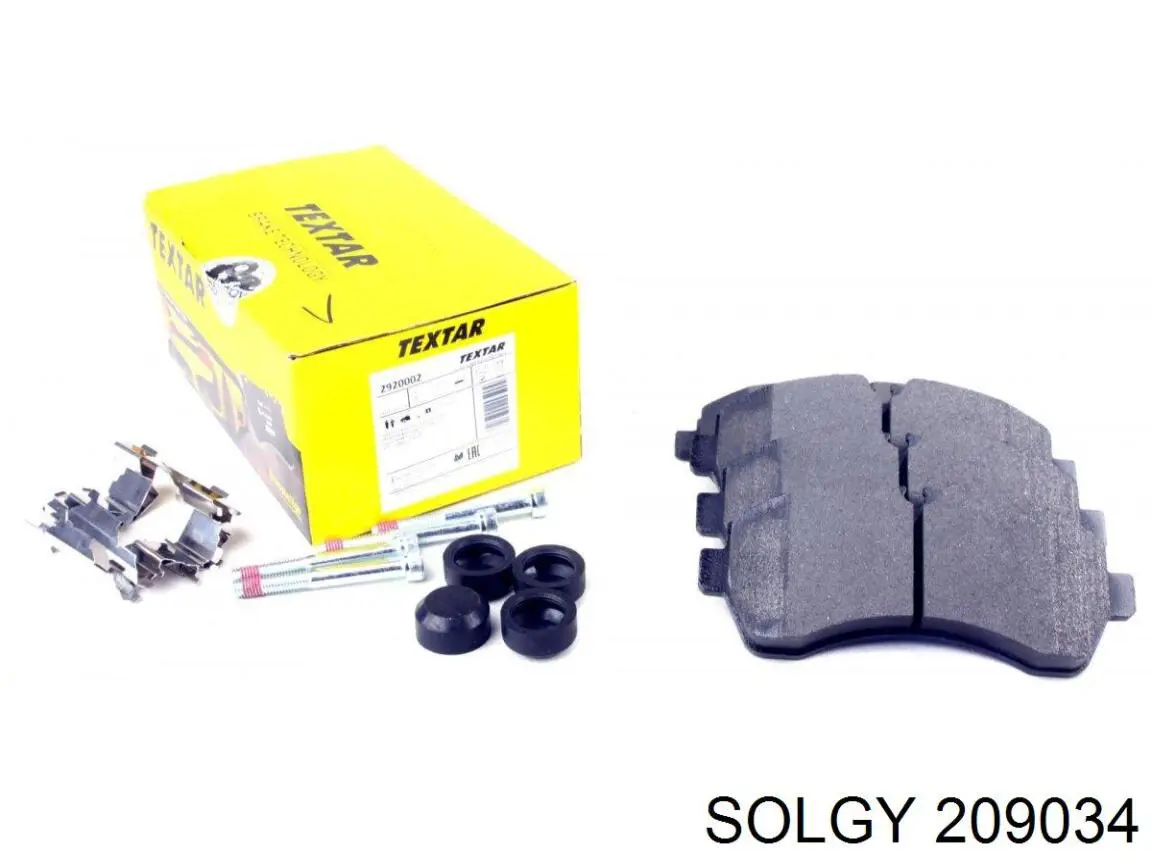 Гальмівні колодки Solgy 209034 ціна, від 20.42 USD