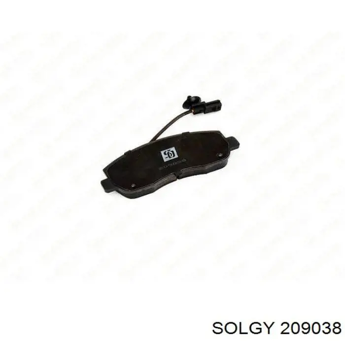 Гальмівні колодки Solgy 209038 ціна, від 22.54 USD