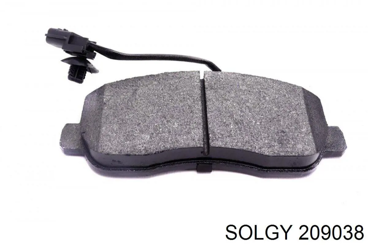 Колодки гальмівні передні, дискові 209038 Solgy