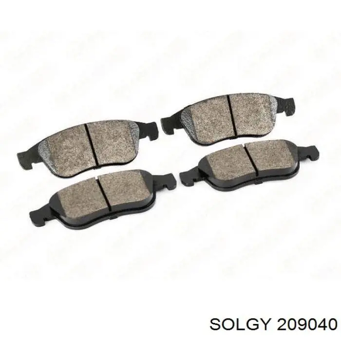 Гальмівні колодки Solgy 209040 ціна, від 17.26 USD