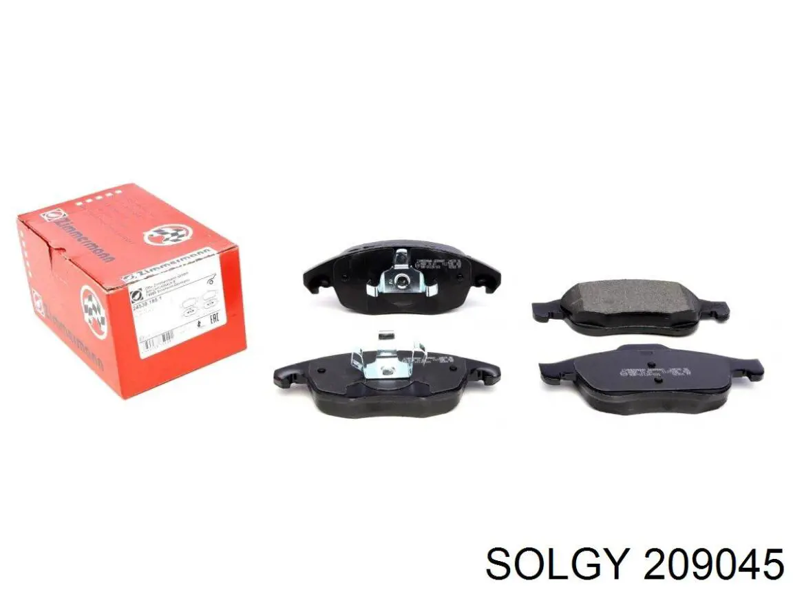 209045 Solgy Передні гальмівні колодки