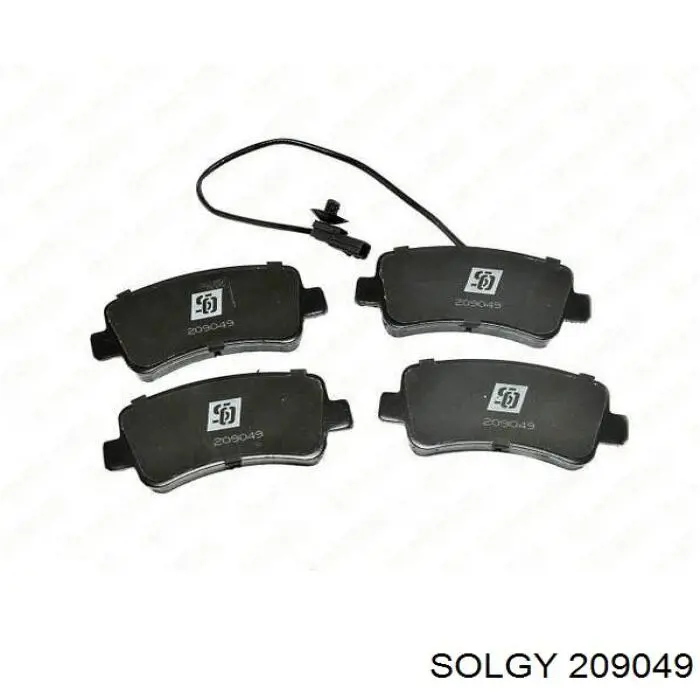 Купити 209049 Solgy Задні колодки