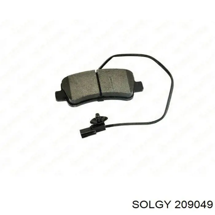 Задні гальмівні колодки 209049 Solgy