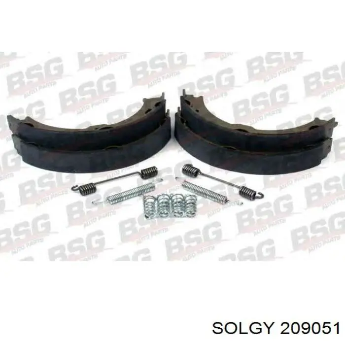 Колодки ручника / стоянкового гальма Solgy 209051 ціна, від 20.47 USD