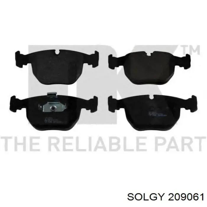 Гальмівні колодки Solgy 209061 ціна, від 19.71 USD