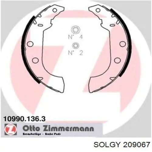Гальмівні колодки Solgy 209067 ціна, від 15.33 USD