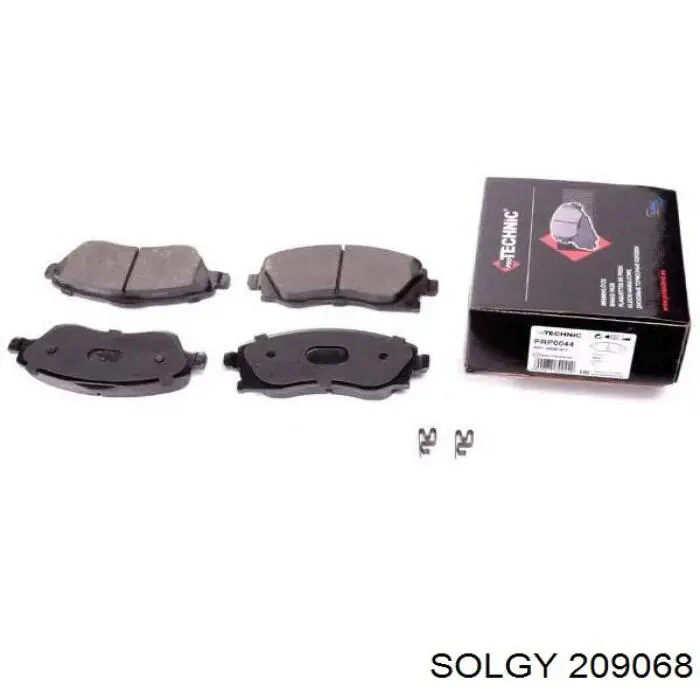 Передні тормозні колодки 209068 Solgy