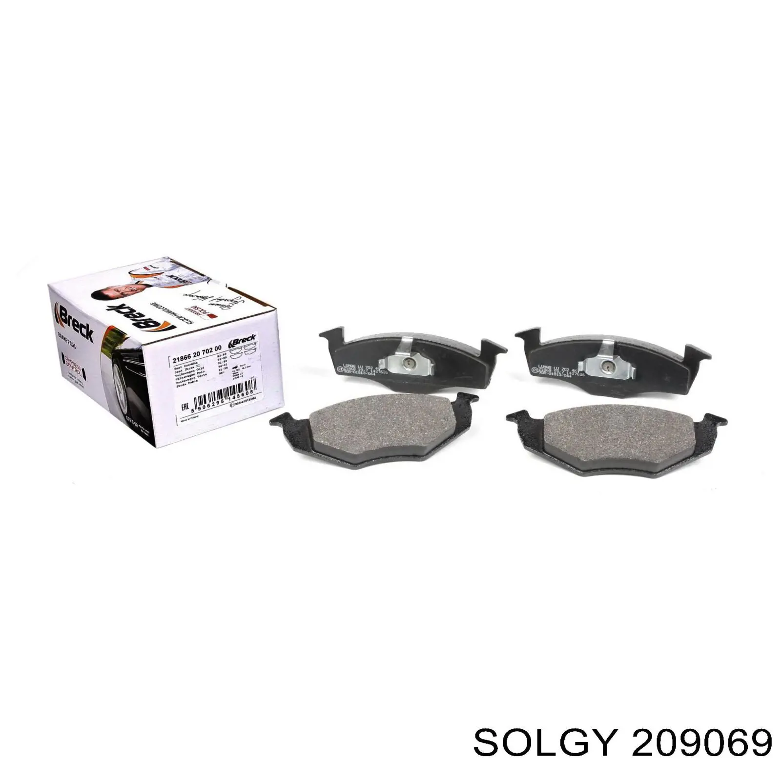 Задні гальмівні колодки Solgy 209069 ціна, від 10.31 USD