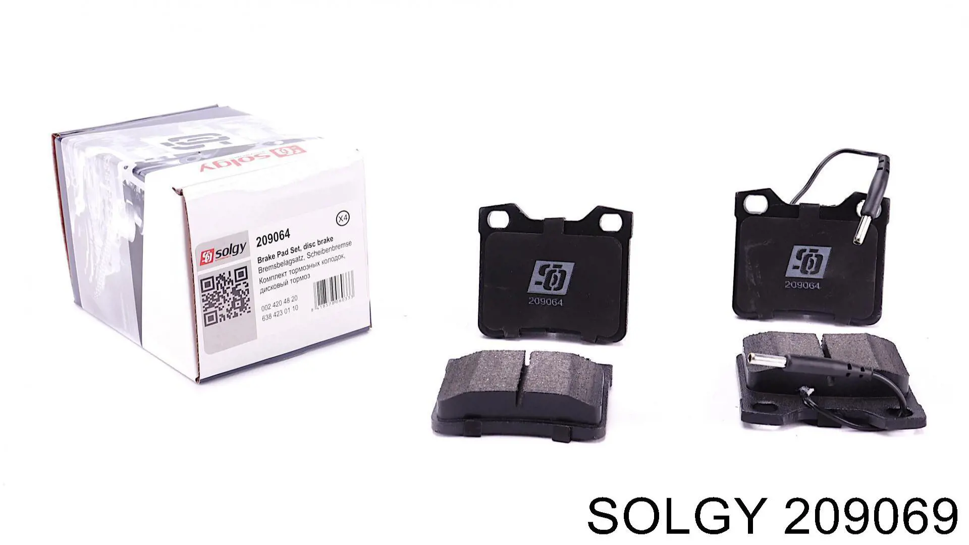 Купити 209069 Solgy Задні колодки