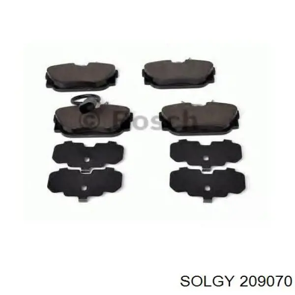 Купити 209070 Solgy Задні колодки