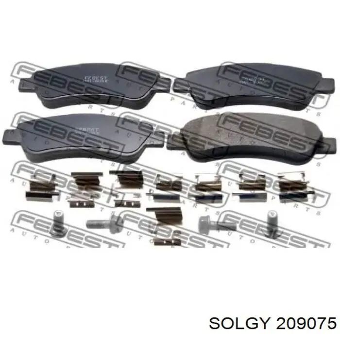 Купити 209075 Solgy Задні колодки