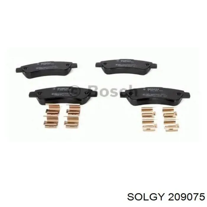 Задні гальмівні колодки Solgy 209075 ціна, від 14.21 USD
