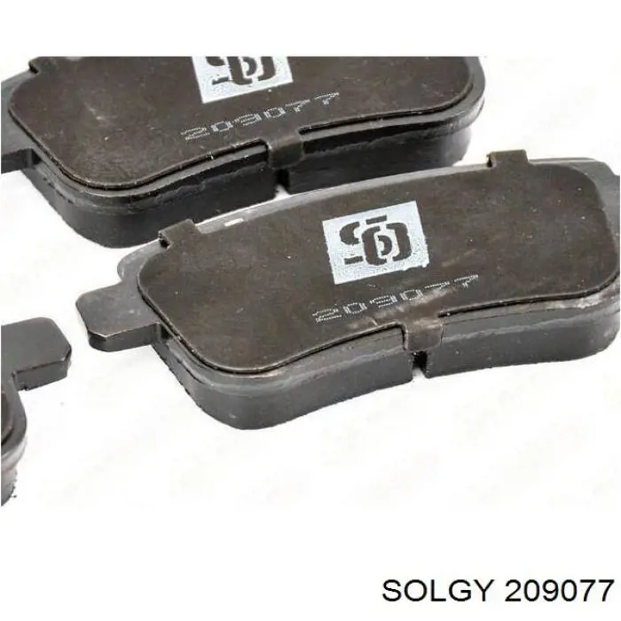 Задні гальмівні колодки Solgy 209077 ціна, від 12.21 USD