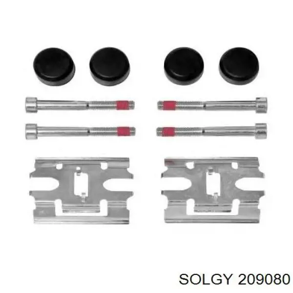 209080 Solgy колодки гальмівні передні, дискові