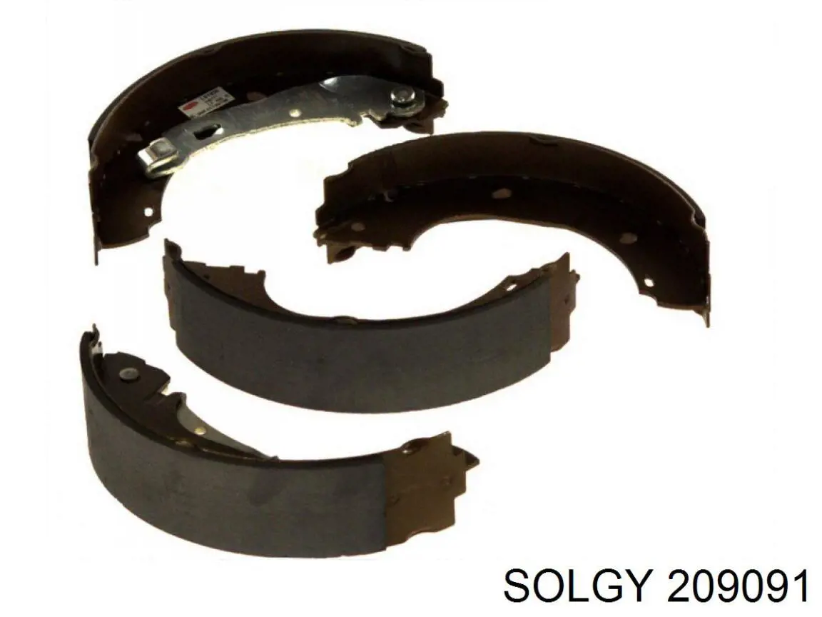 209091 Solgy колодки гальмові задні, барабанні