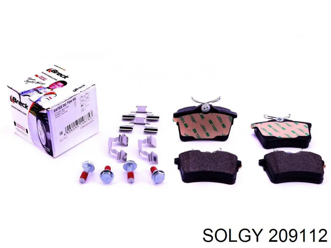 Купити 209112 Solgy Задні колодки