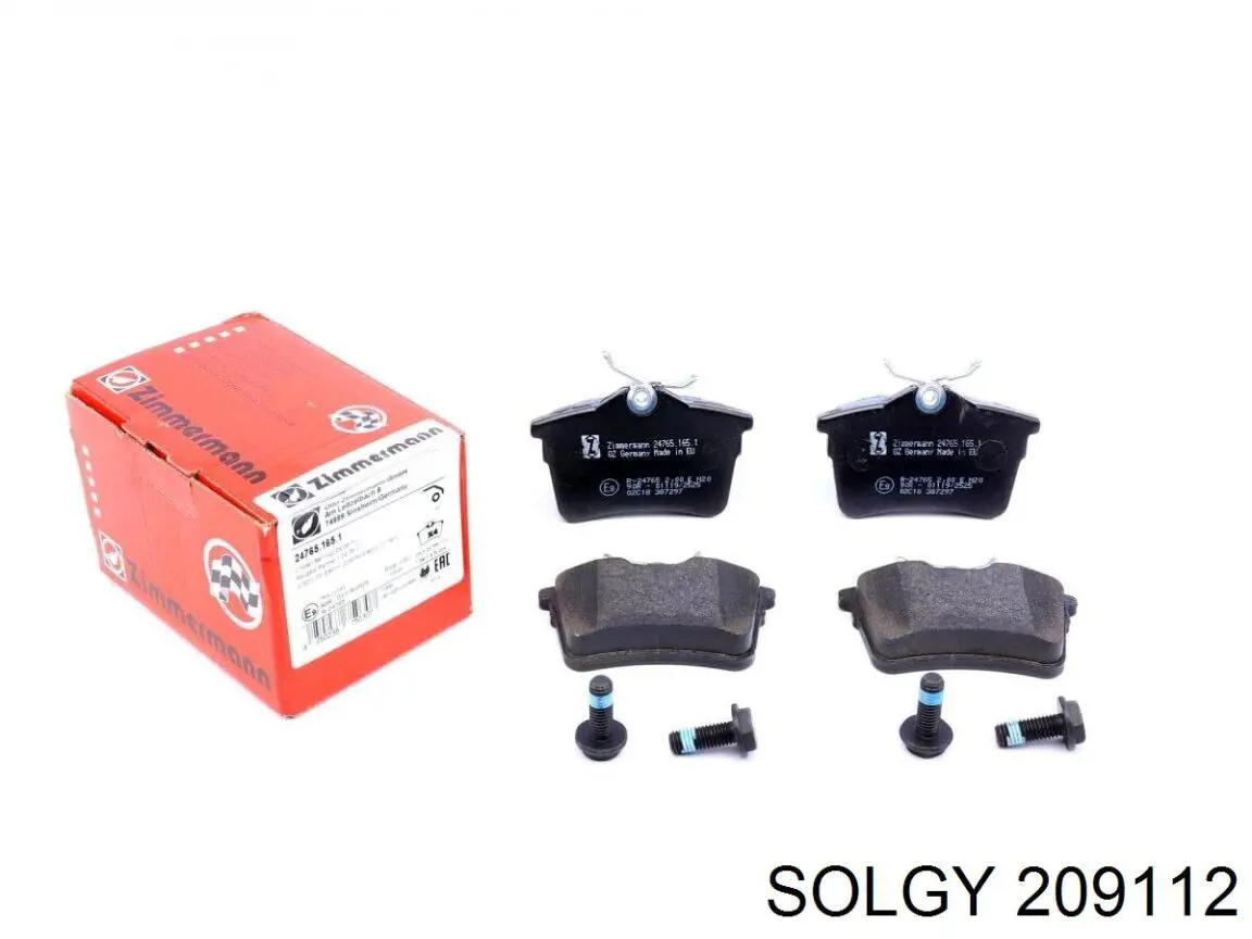 Задні гальмівні колодки Solgy 209112 ціна, від 13.21 USD