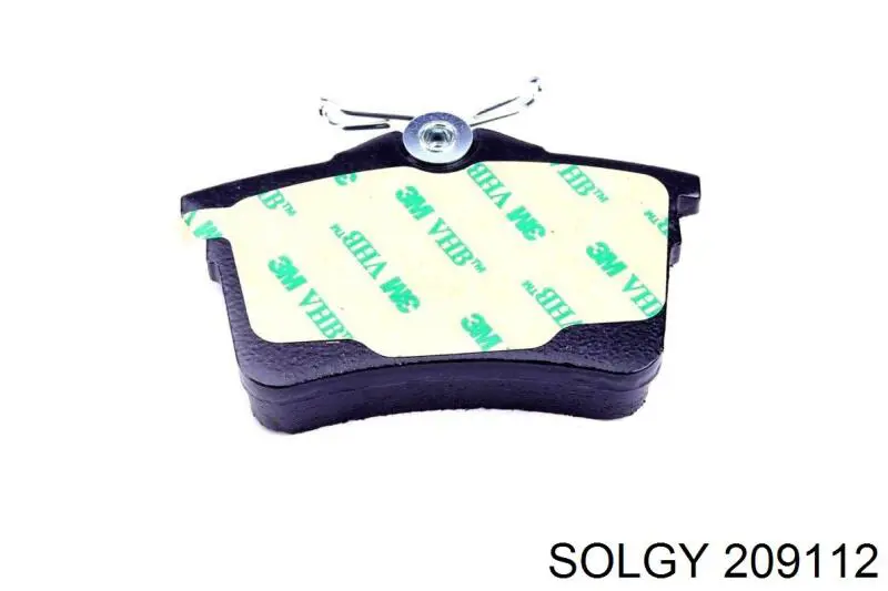 Задні гальмівні колодки 209112 Solgy