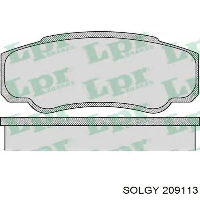Задні гальмівні колодки Solgy 209113 ціна, від 12.84 USD