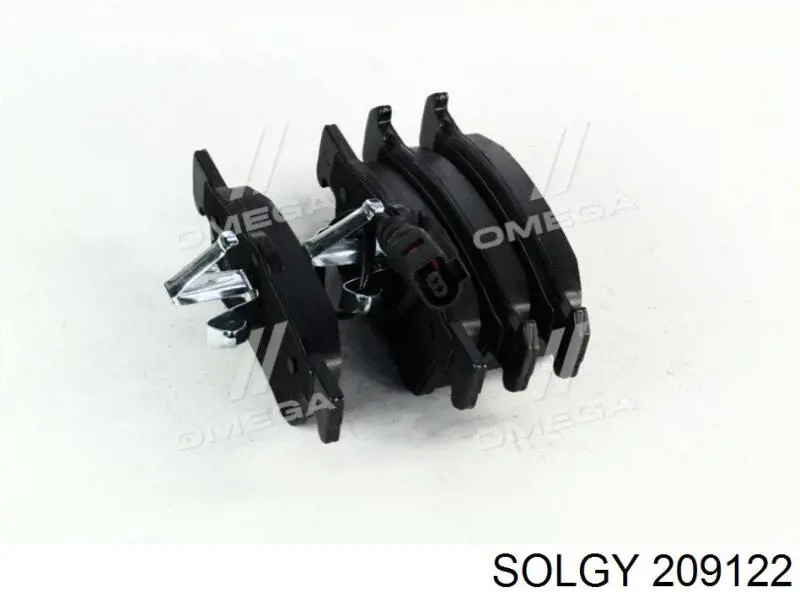 Колодки гальмові задні, дискові 209122 Solgy