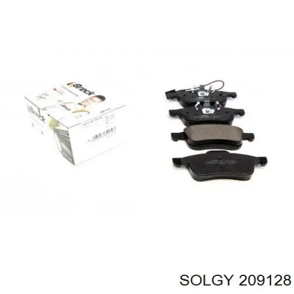 Гальмівні колодки Solgy 209128 ціна, від 18.93 USD