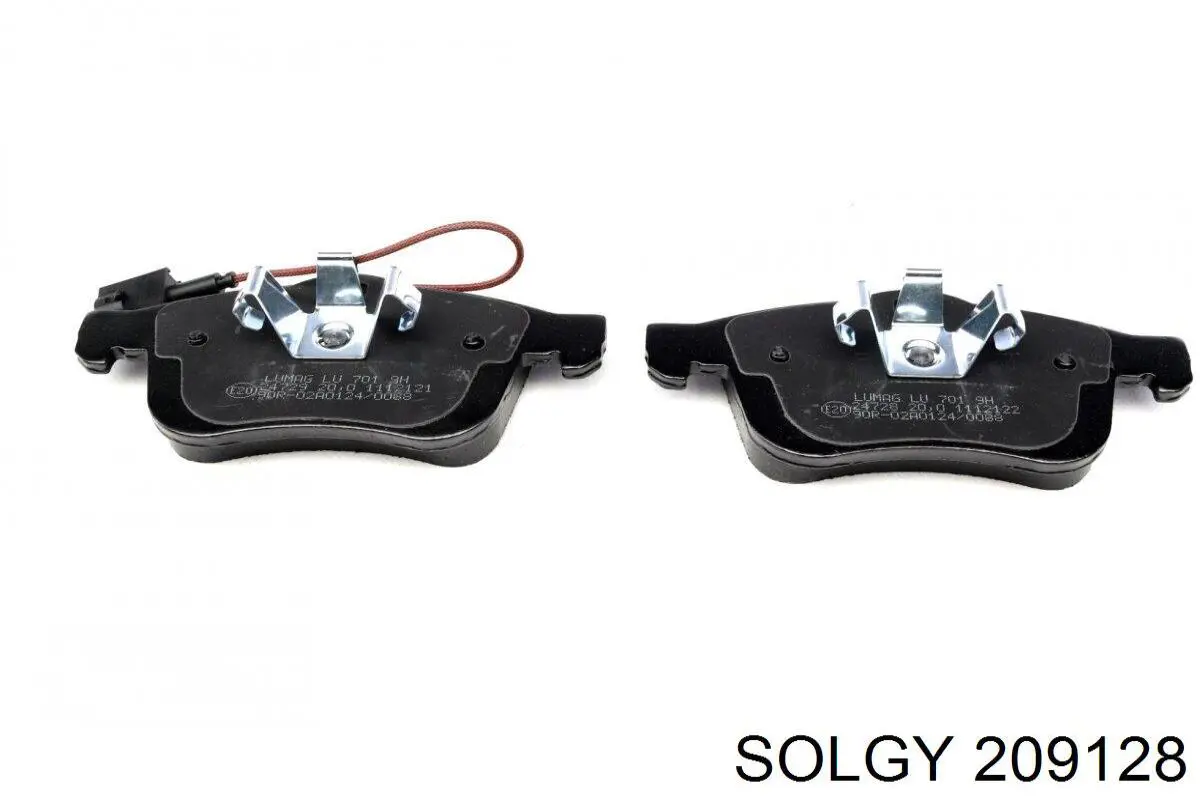 209128 Solgy Передні гальмівні колодки