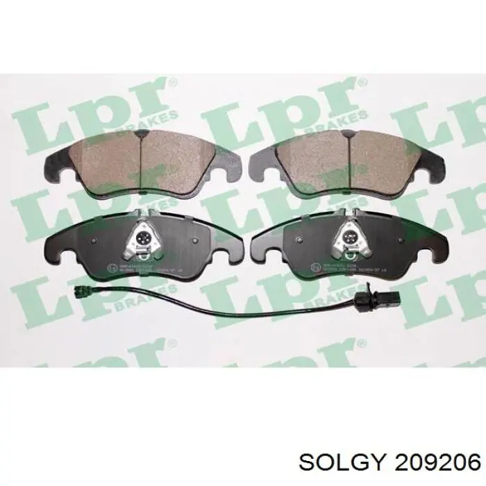 Гальмівні колодки Solgy 209206 ціна, від 25.62 USD