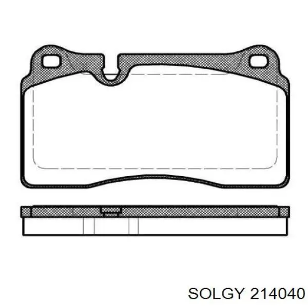 Підвісний підшипник карданного валу 214040 Solgy