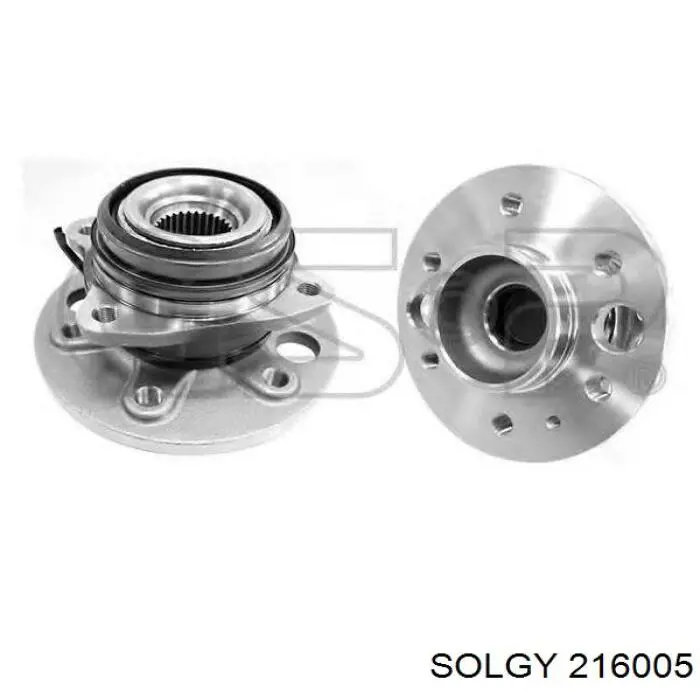 Піввісь задня, ліва 216005 Solgy
