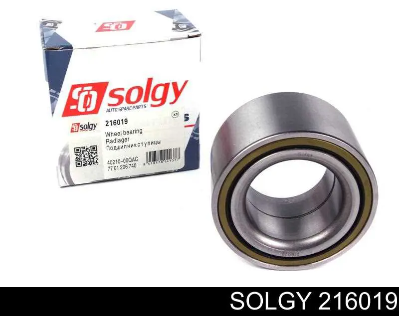 216019 Solgy Підшипник маточини передньої