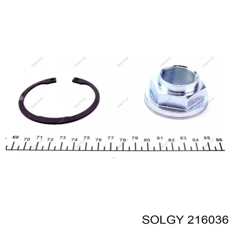 Підшипник задньої ступиці 216036 Solgy